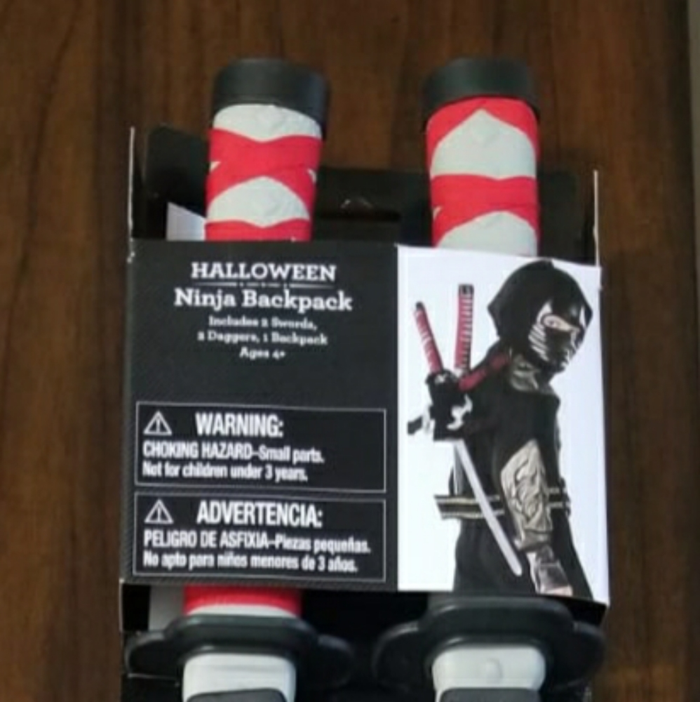 Halloween Ninja Backpack & Morphing Ninja Star